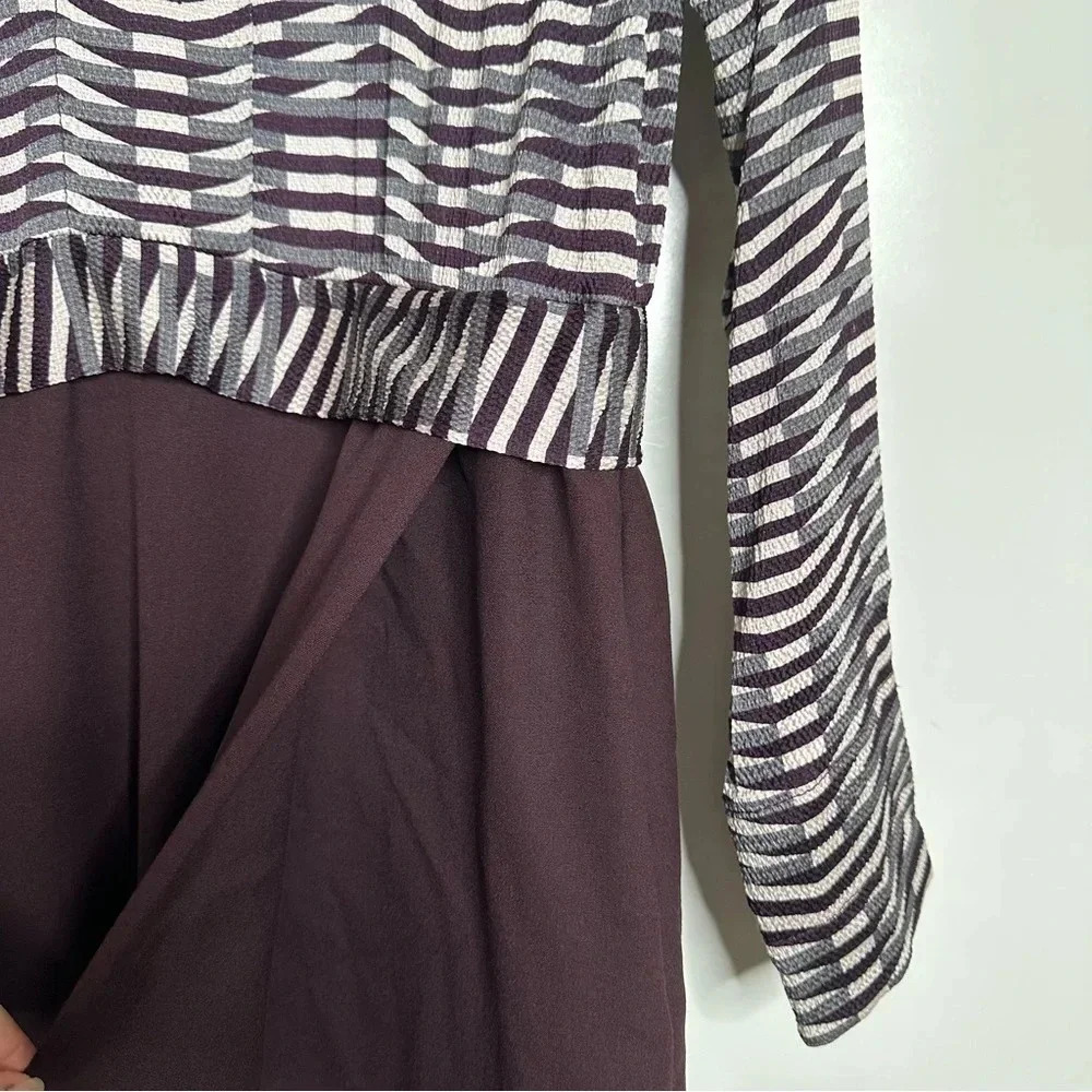 Piazza Sempione Wool Blend Long Sleeve Dress Size EU 40 - Picture 6 of 14